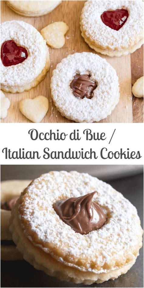 occhi di bue cookies.